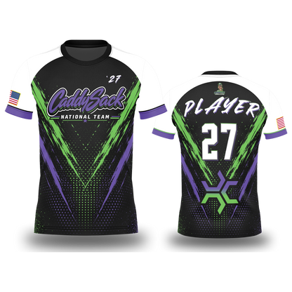 CaddySack National Team_ Jersey-2027, Lime/Purple