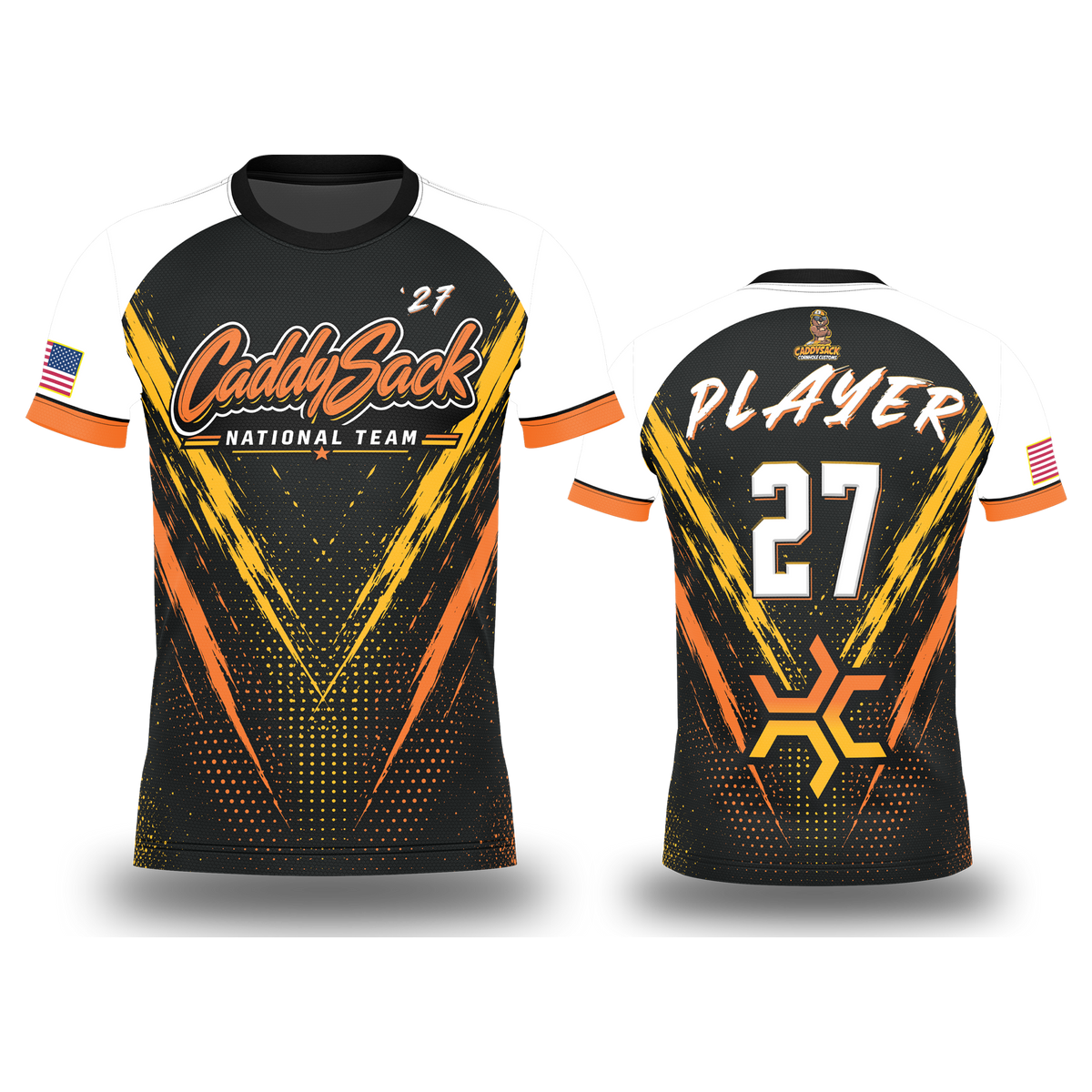 CaddySack National Team_ Jersey-2027-Orange/Yellow