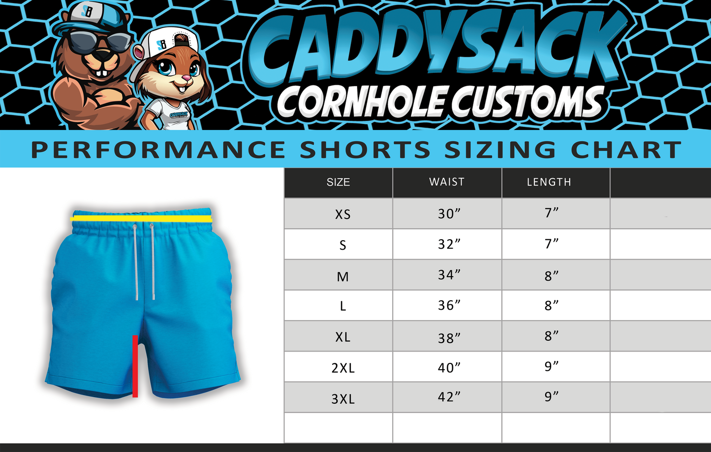 CADDYSACK GRAFFITI SHORTS