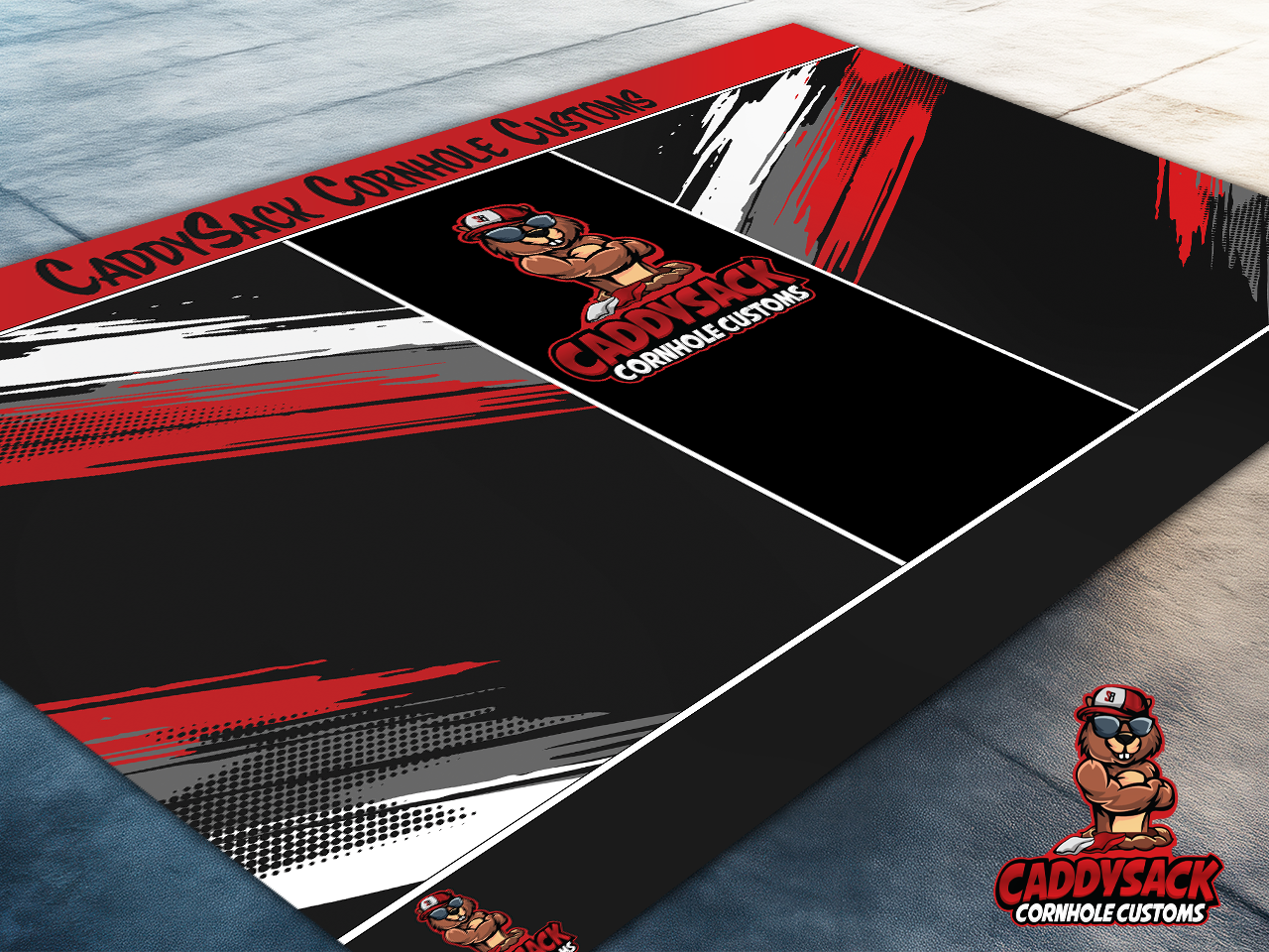 CaddySack "Paint Splash" Pitch Pads-Red