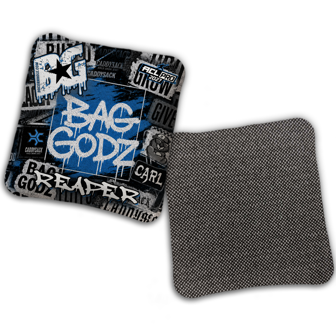 2027 Multiple Bag Models  "CaddySack Street Art” Collab - ACL Pro Stamped Cornhole Bags - SET OF 4 BAGS