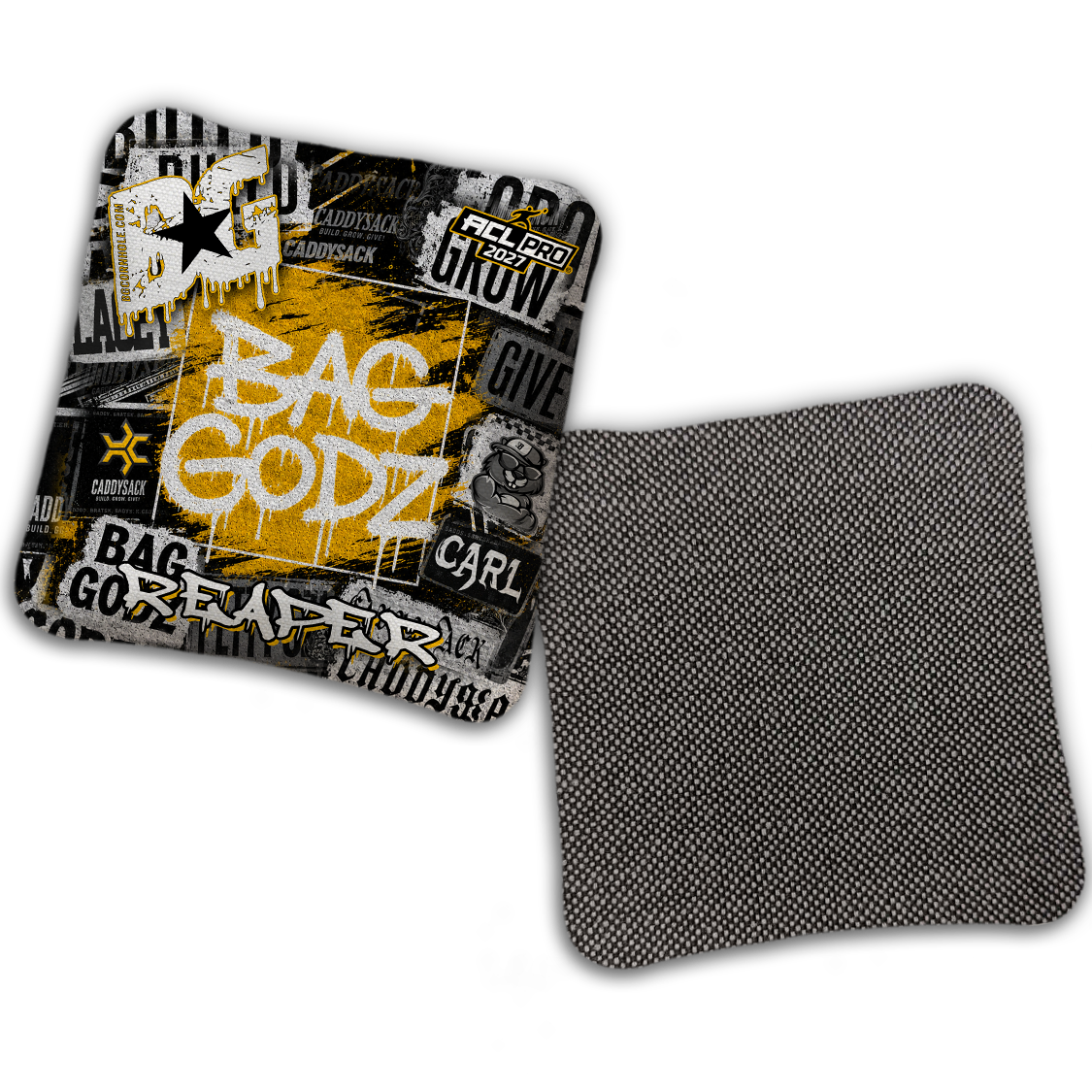 2027 Multiple Bag Models  "CaddySack Street Art” Collab - ACL Pro Stamped Cornhole Bags - SET OF 4 BAGS