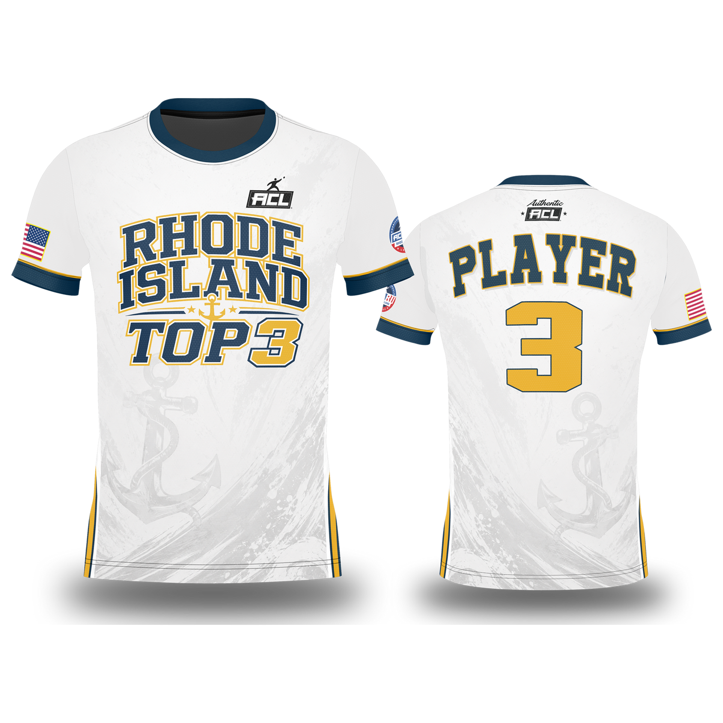 "Authentic" ACL State Top Jerseys-Rhode Island