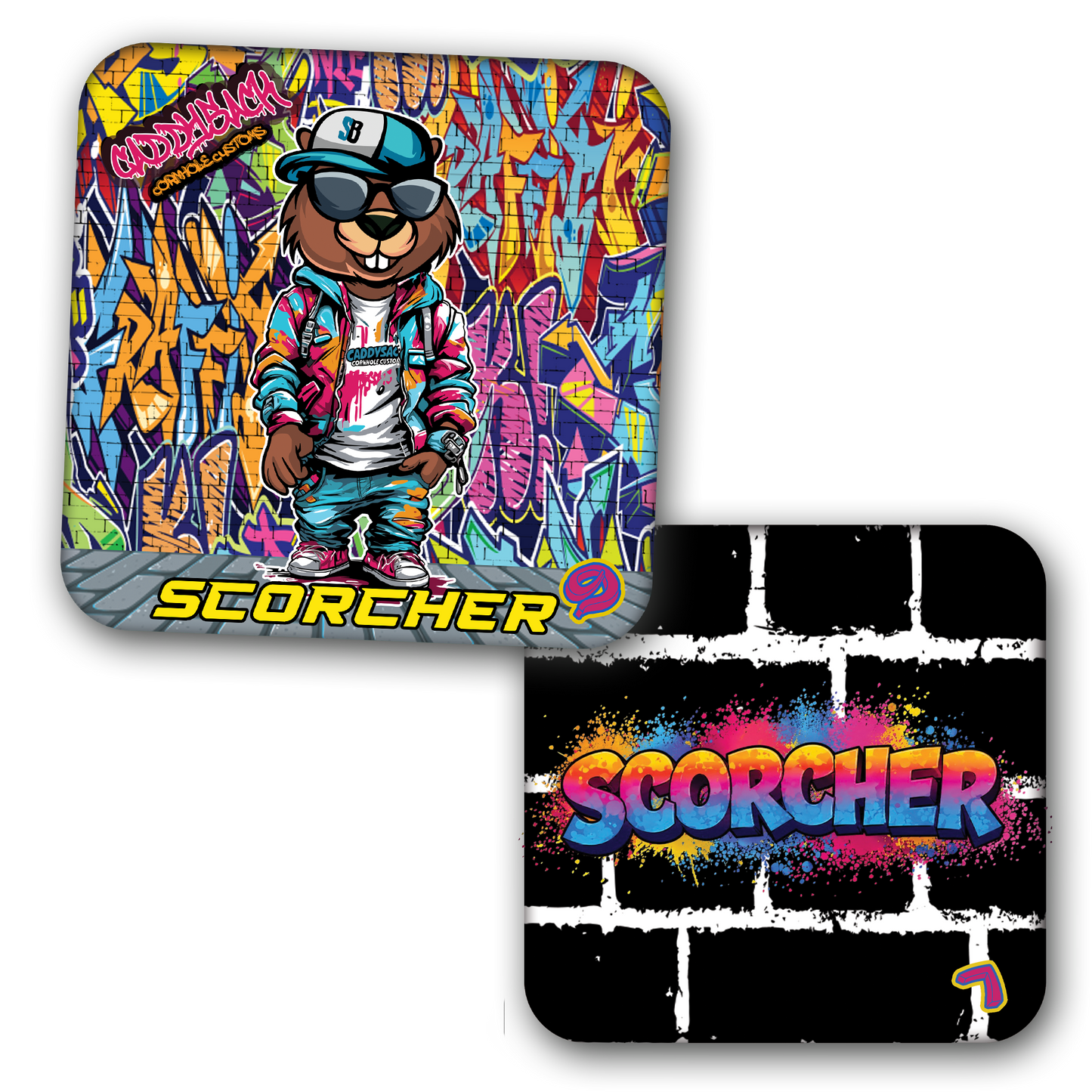 CADDYSACK "SCORCHERS" NON-STAMPED PREMIUM - CORNHOLE BAGS