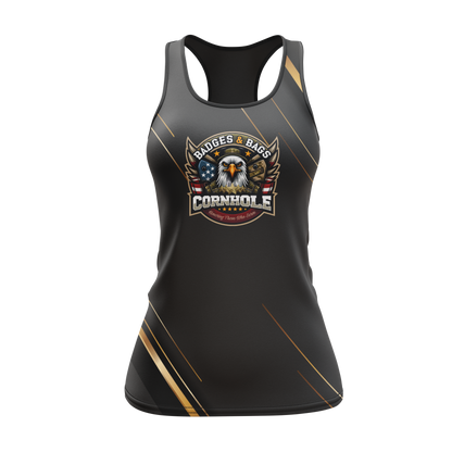 BADGES AND BAGS CORNHOLE WOMEN'S TANK! ~NEW!