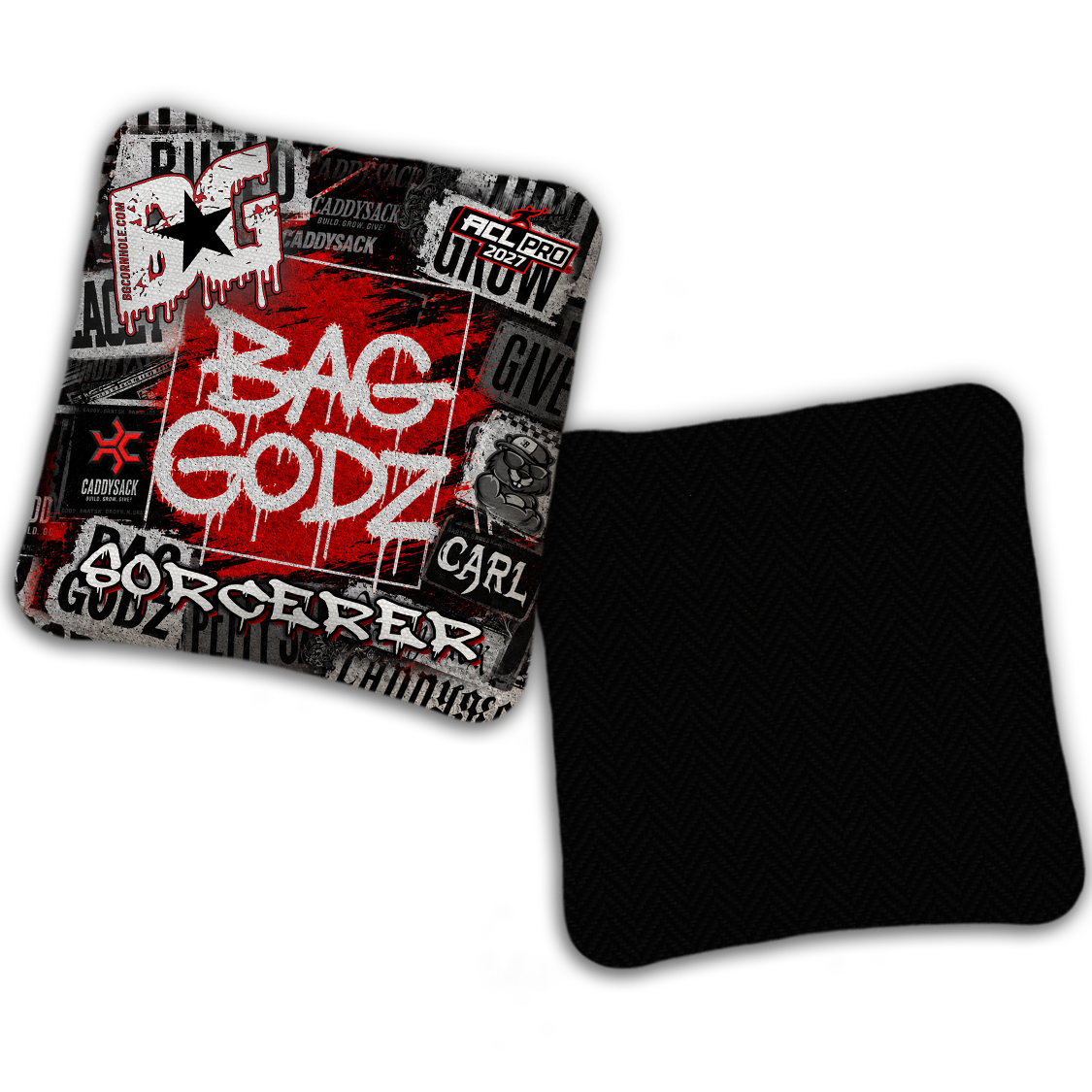 2027 Multiple Bag Models  "CaddySack Street Art” Collab - ACL Pro Stamped Cornhole Bags - SET OF 4 BAGS