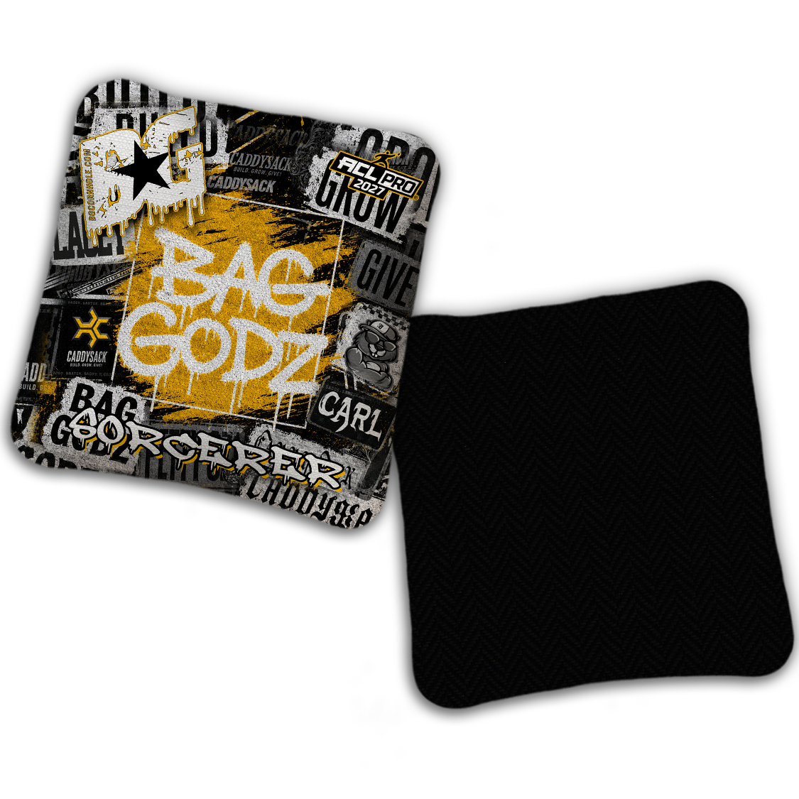 2027 Multiple Bag Models  "CaddySack Street Art” Collab - ACL Pro Stamped Cornhole Bags - SET OF 4 BAGS