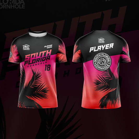 SOUTH FLORIDA CORNHOLE JERSEY "PALMS" EDITION-SUNSHINE