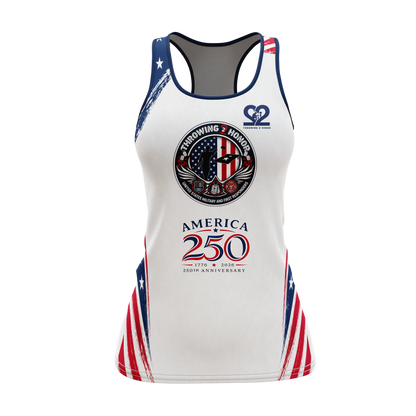 Throwing 2 Honor Charity "America 250th Anniversary"-V-Neck,  Tank Top