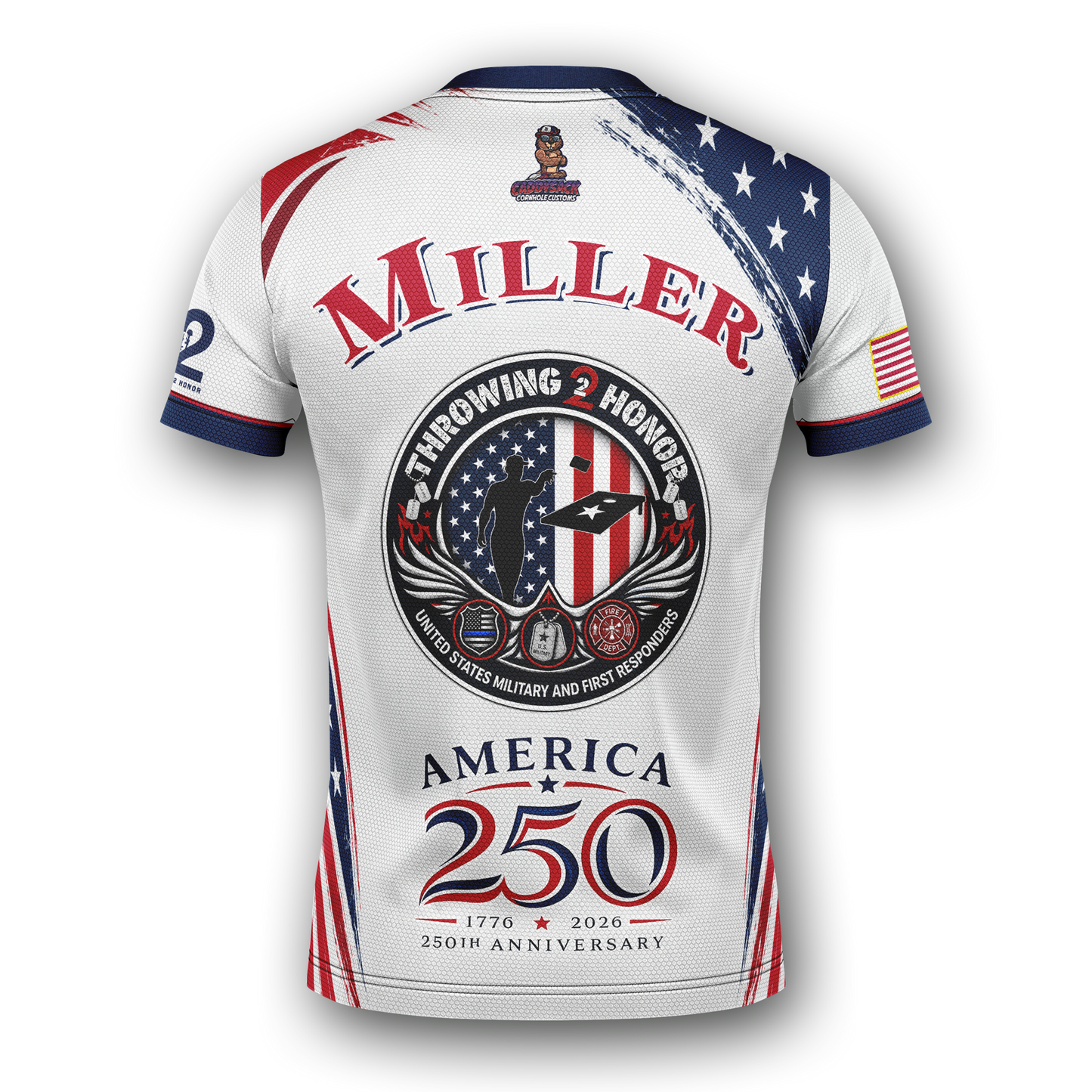 Throwing 2 Honor Charity "America 250th Anniversary"- Jersey