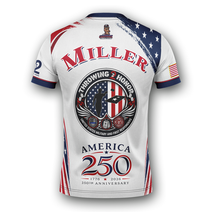 Throwing 2 Honor Charity "America 250th Anniversary"- Jersey