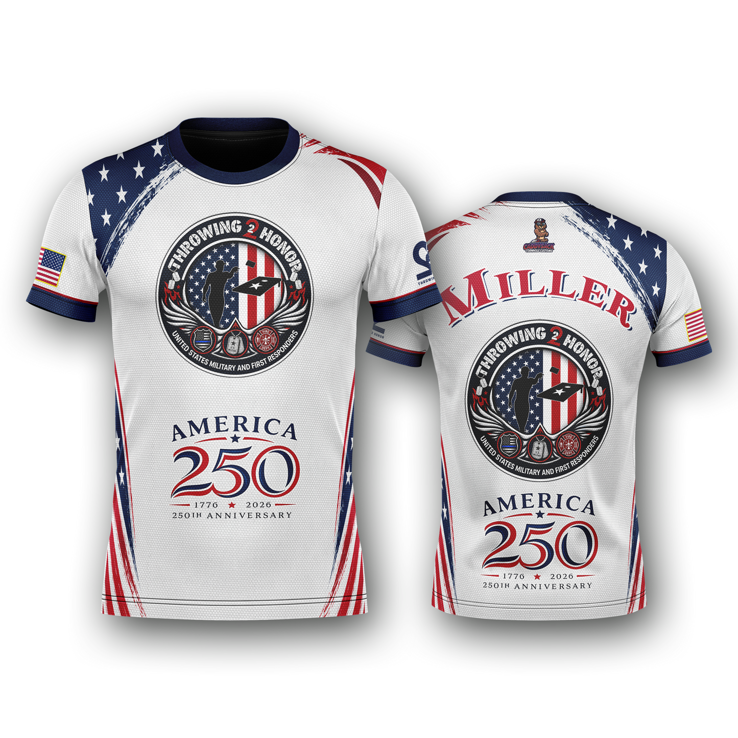 Throwing 2 Honor Charity "America 250th Anniversary"- Jersey