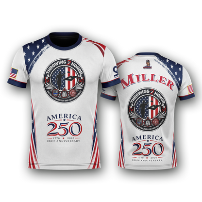 Throwing 2 Honor Charity "America 250th Anniversary"- Jersey