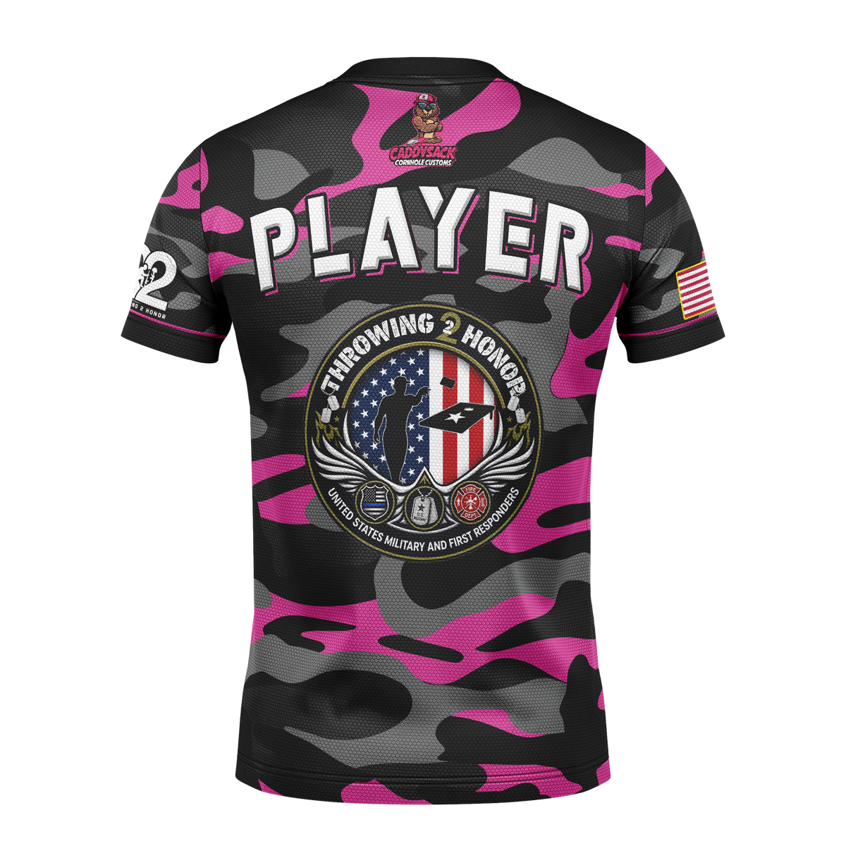 Throwing 2 Honor Charity "Tactical Camo"-Jersey_Pink