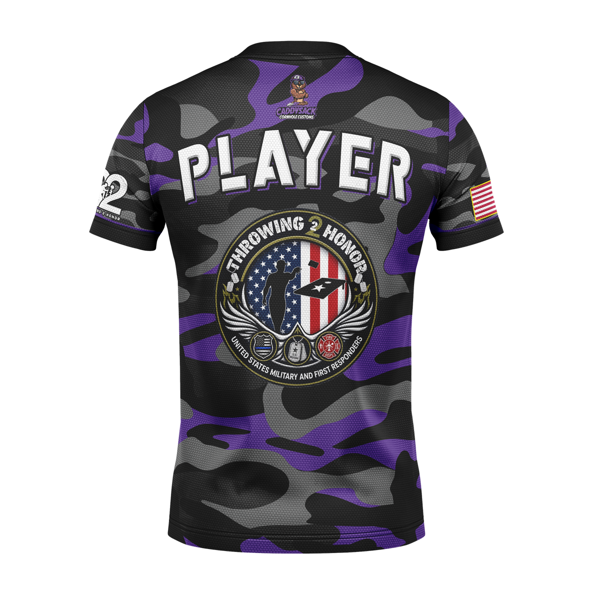 Throwing 2 Honor Charity "Tactical Camo"-Jersey_Purple