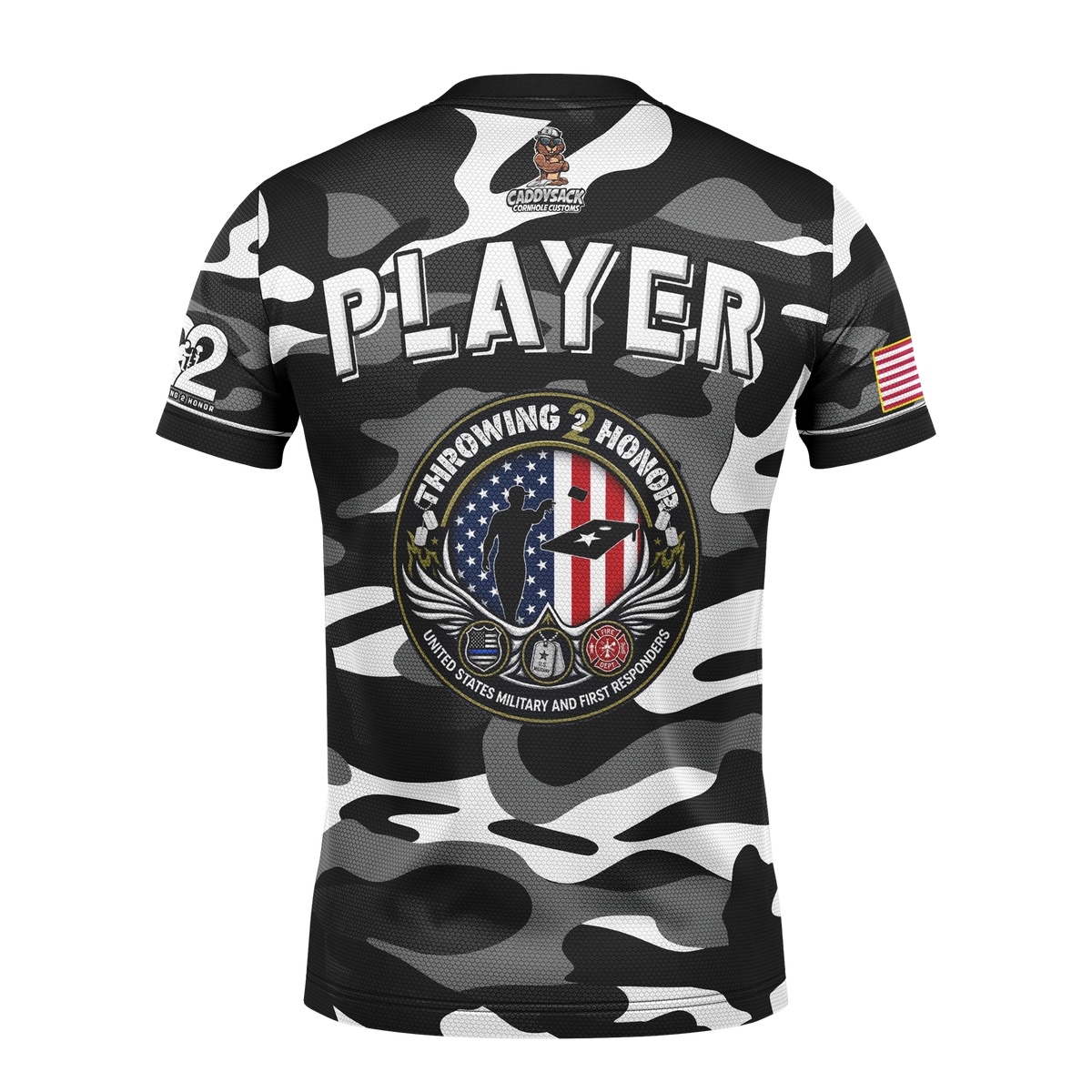 Throwing 2 Honor Charity "Tactical Camo"-Jersey_Grey