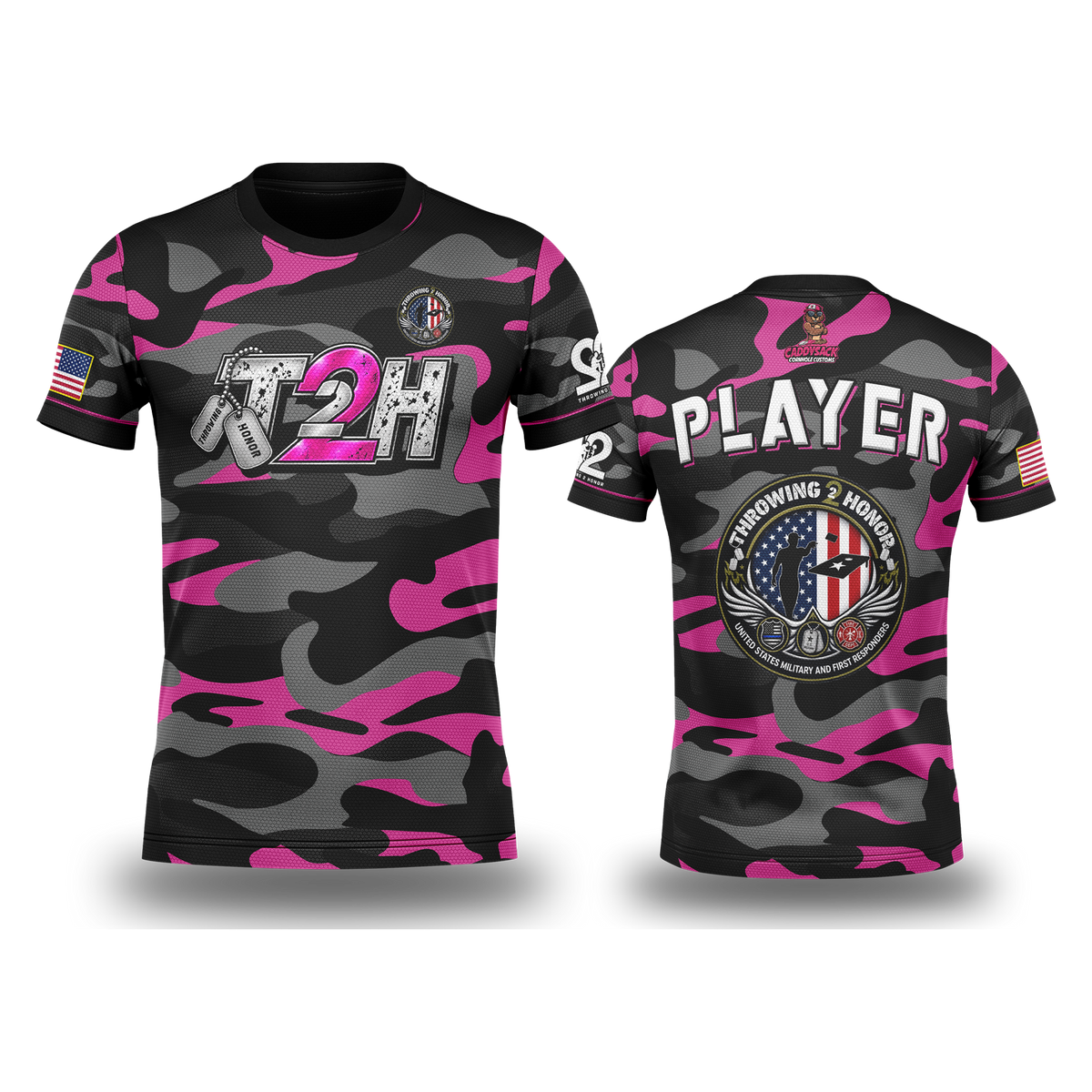 Throwing 2 Honor Charity "Tactical Camo"-Jersey_Pink