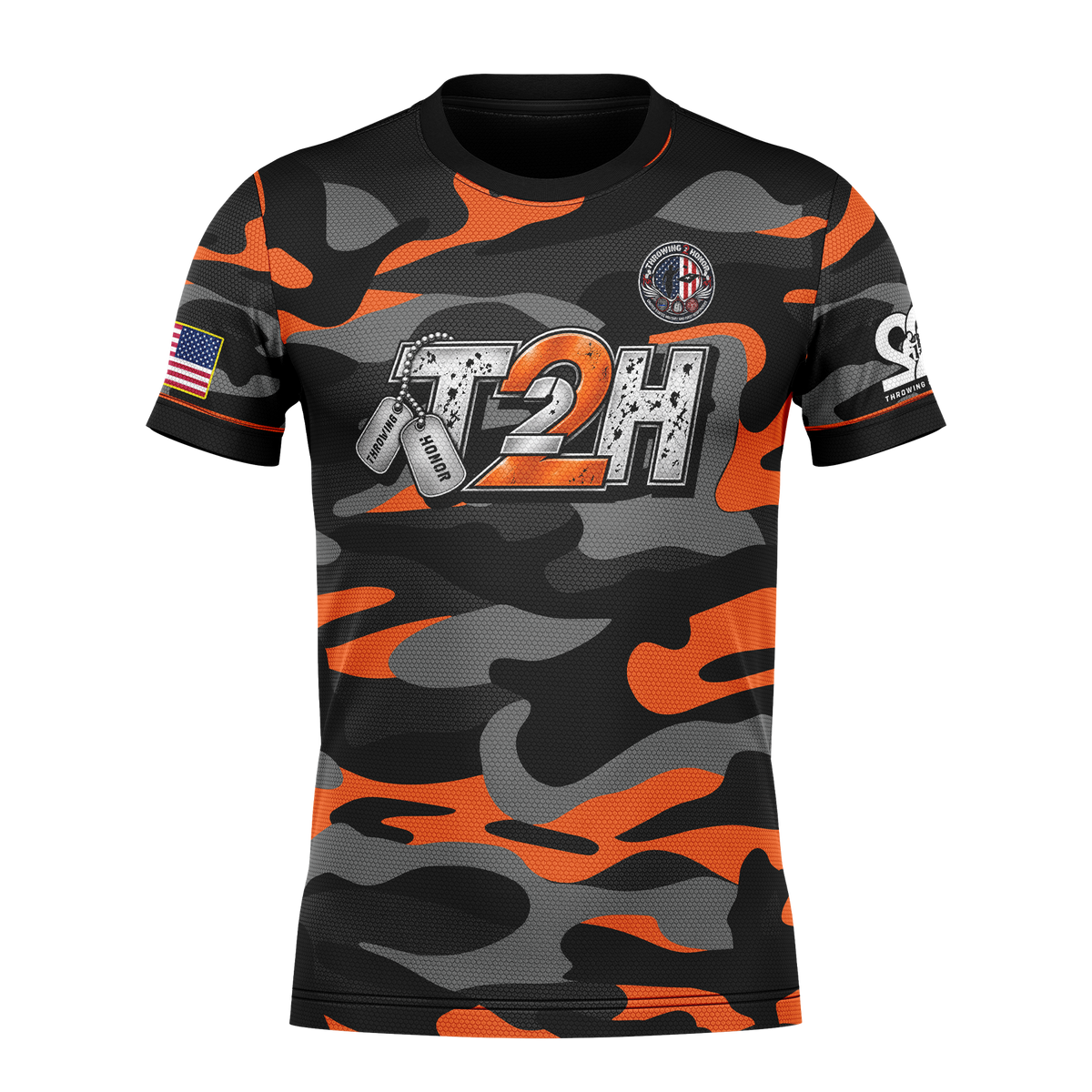 Throwing 2 Honor Charity "Tactical Camo"-Jersey_Orange
