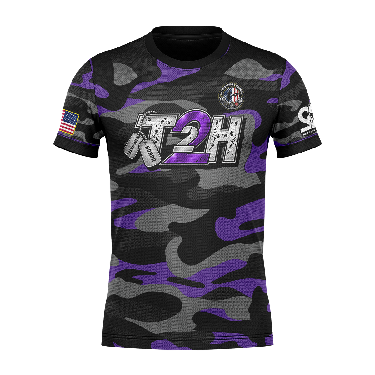 Throwing 2 Honor Charity "Tactical Camo"-Jersey_Purple