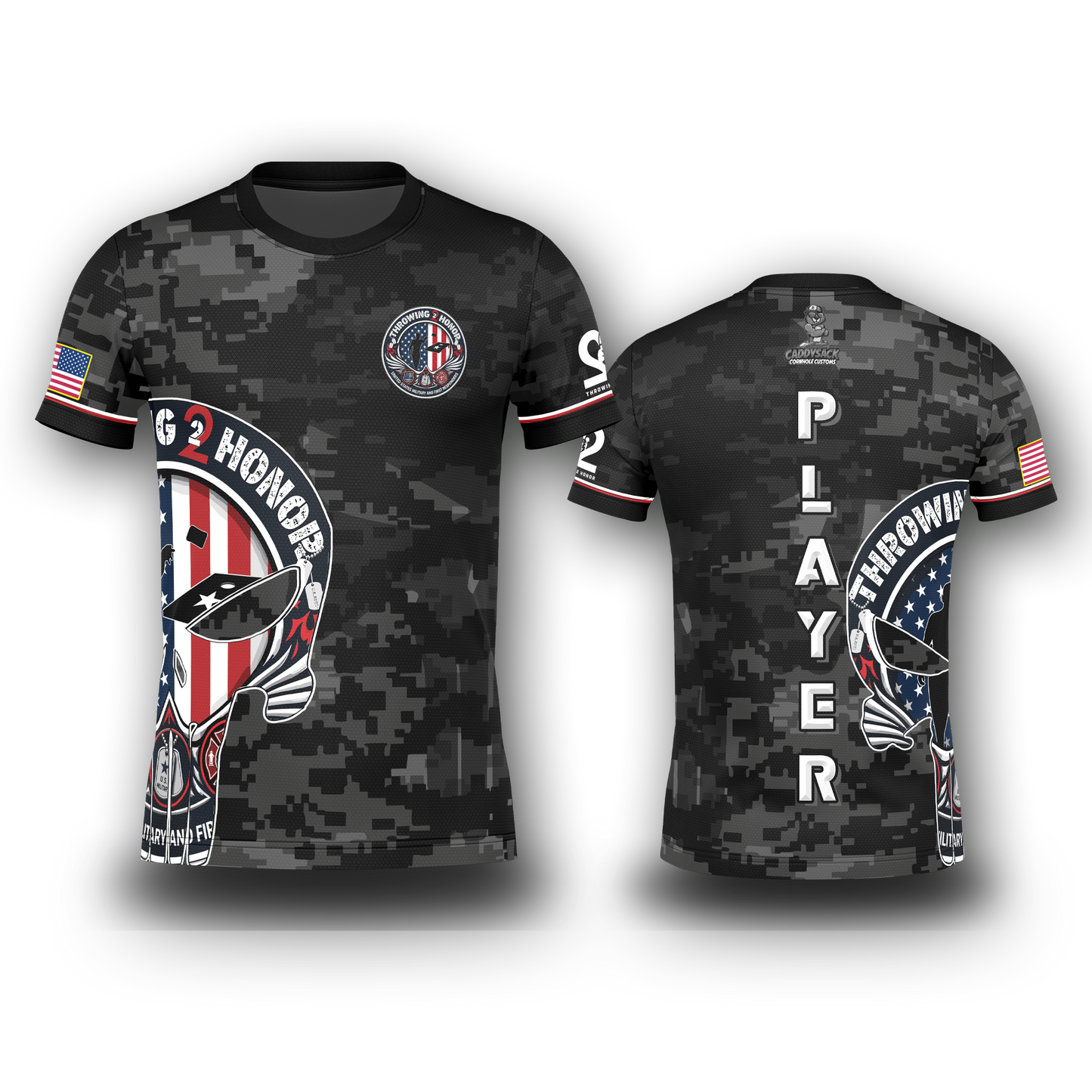 Throwing 2 Honor Charity "Punisher Skull"- Jersey