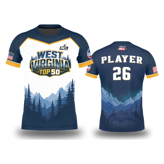"Authentic" ACL State Top Jerseys-West Virginia