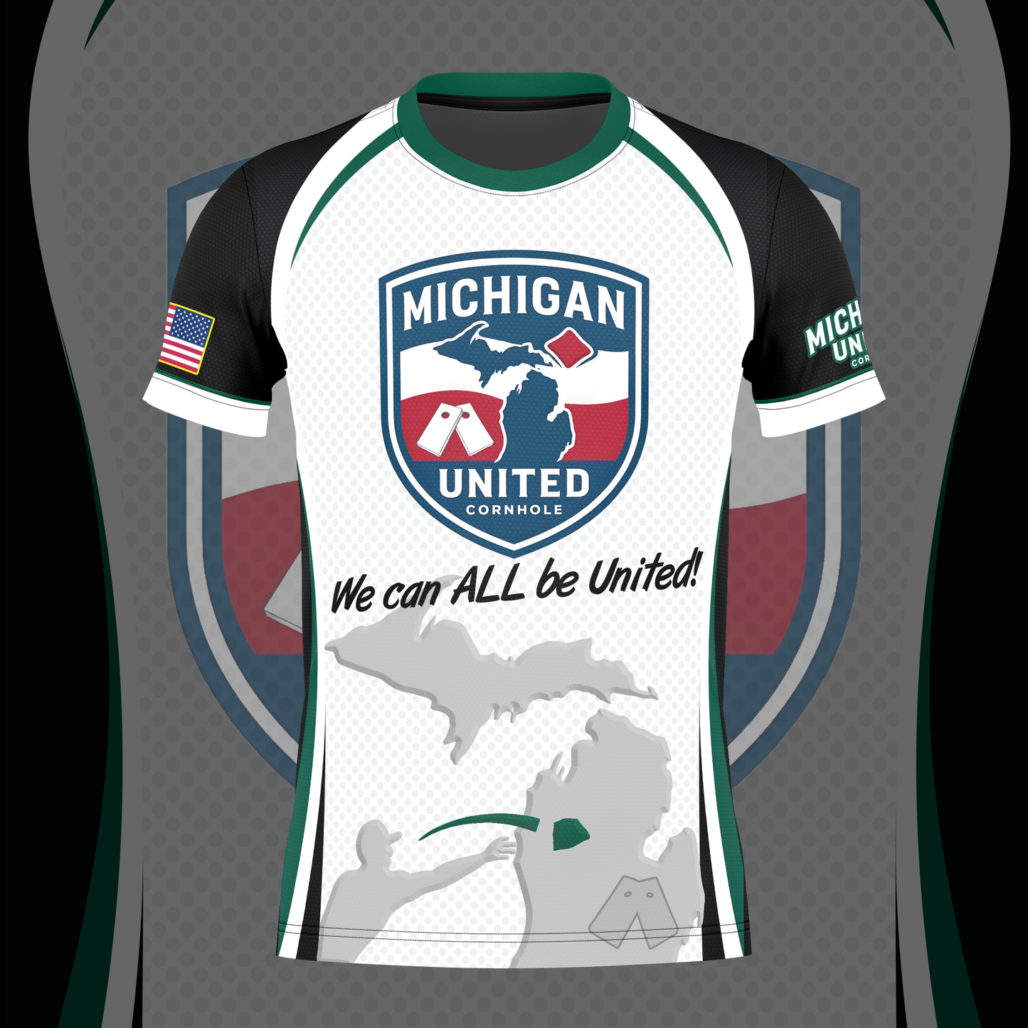 MICHIGAN UNITED CORNHOLE JERSEY