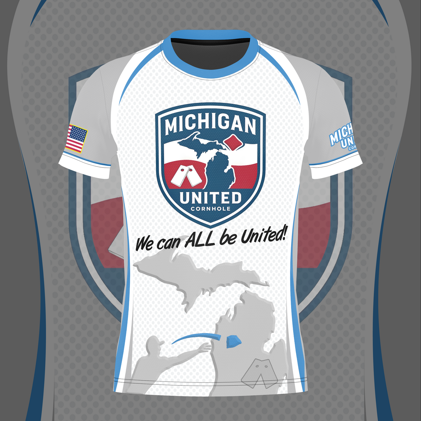 MICHIGAN UNITED CORNHOLE JERSEY