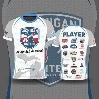 MICHIGAN UNITED CORNHOLE JERSEY