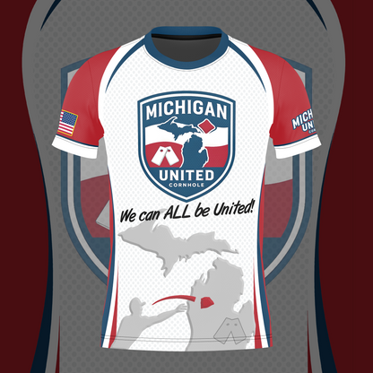 MICHIGAN UNITED CORNHOLE JERSEY