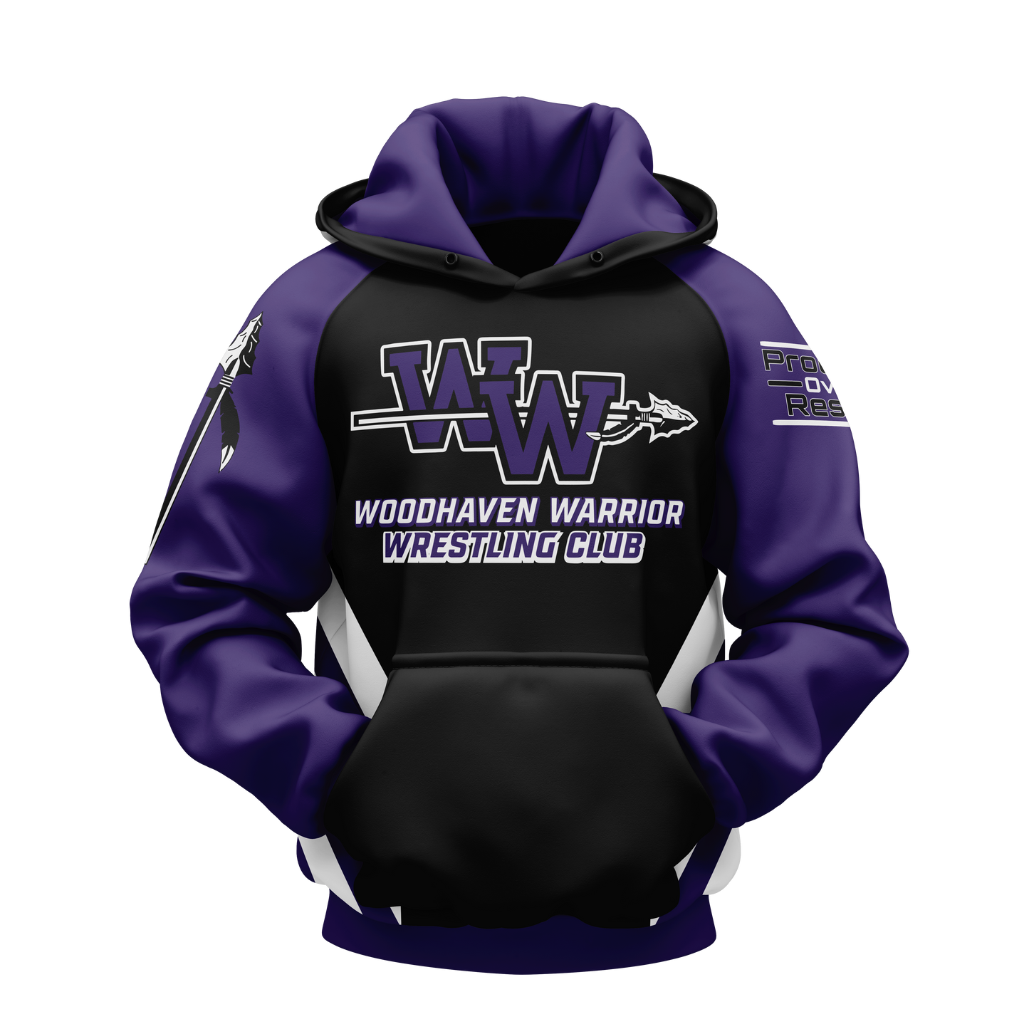 WOODHAVEN WARRIORS WRESTLING CLUB-HOODIE