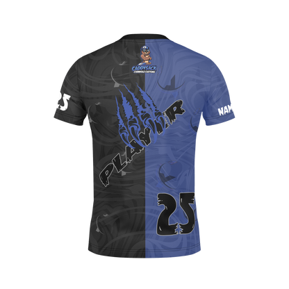 All New!  2026 Youth Cornhole Jersey!-Blue/Black