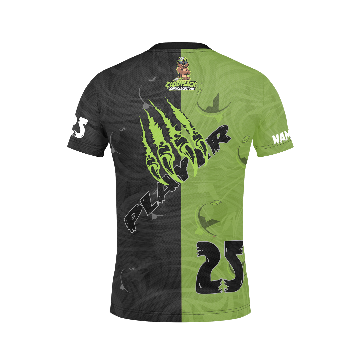 All New!  2026 Youth Cornhole Jersey!-Green/Black (Copy)