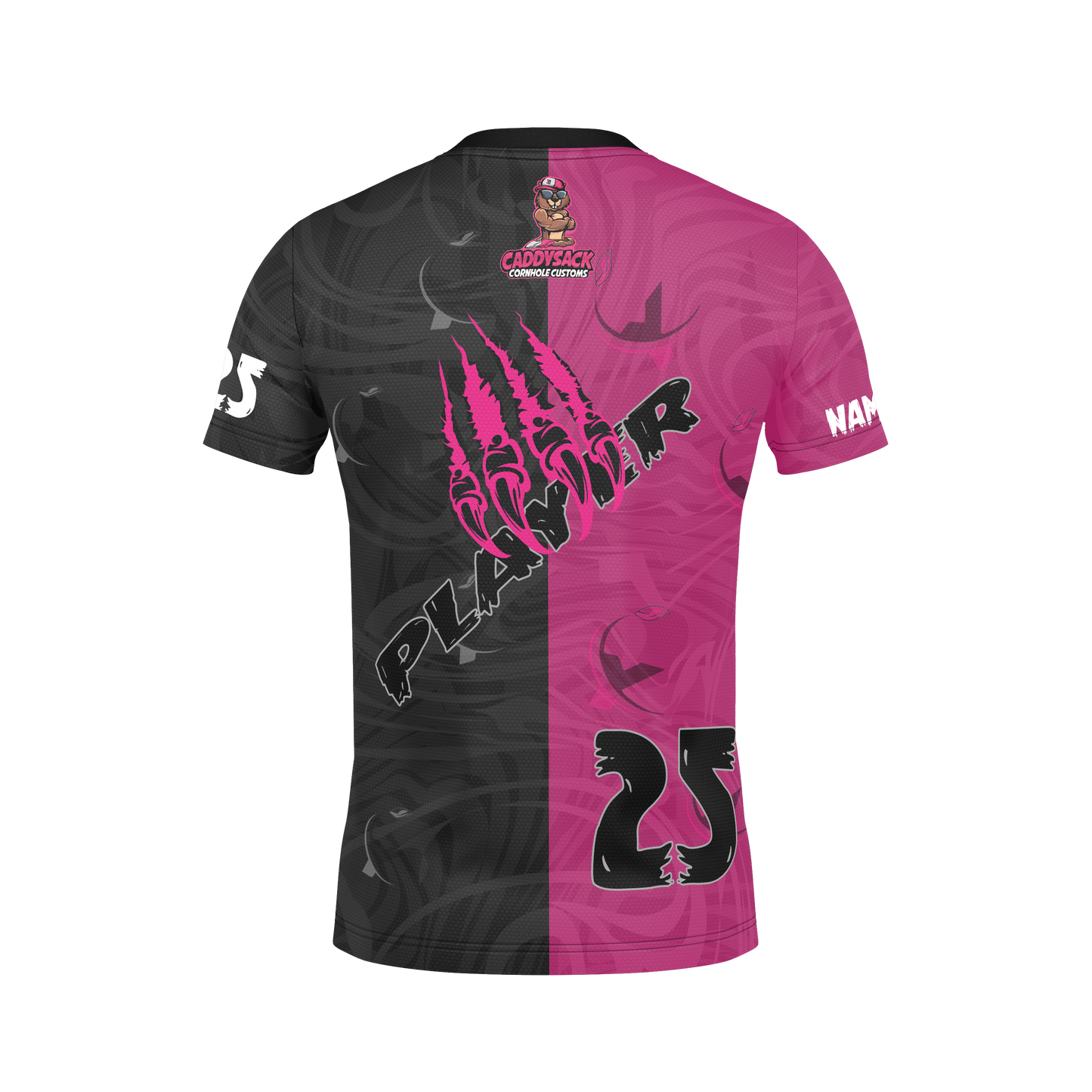 All New!  2026 Youth Cornhole Jersey!-Pink/Black