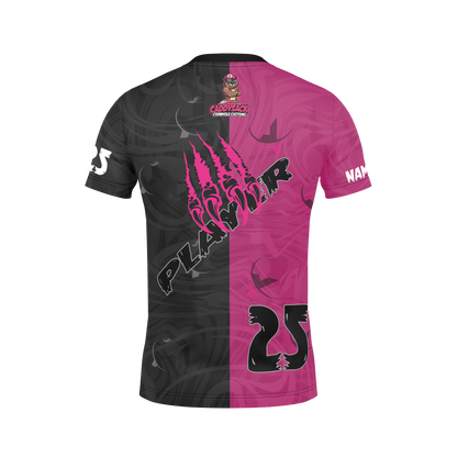 All New!  2026 Youth Cornhole Jersey!-Pink/Black