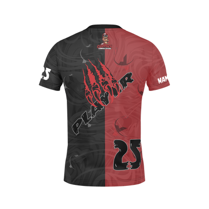 All New!  2026 Youth Cornhole Jersey!-Red/Black